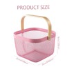 Metal Mesh Steel Basket Multi-Functional Hanging Kitchen Baskets with Handle
