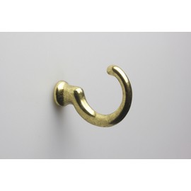 Ceiling Hook, Wall Hook, Screw-in Hook, Metal, Shiny Gold