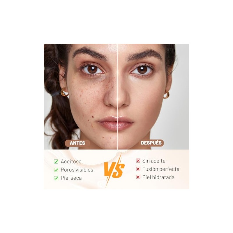 Base de Maquillaje 4 en 1, SPF 50, Base de