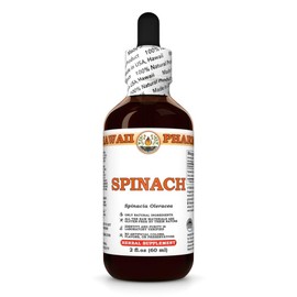 Spinach (Spinacia Oleracea) Dry Leaf Tincture, Made in Hawaii, All Natural, Vegan, Pure Liquid Extract - 2 fl.oz