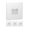ledscom.de 4 Stück LED Treppenlicht/Wandeinbauleuchte FOW für innen und außen,