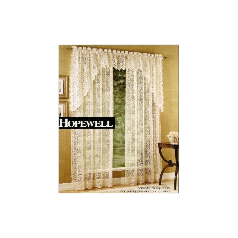 Lorraine Home Fashions Hopewell - Panel de Cortina de Encaje
