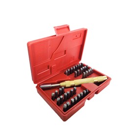 Metal, Wood, Leather and Plastic Number & Letter Punch (39 Piece Set)