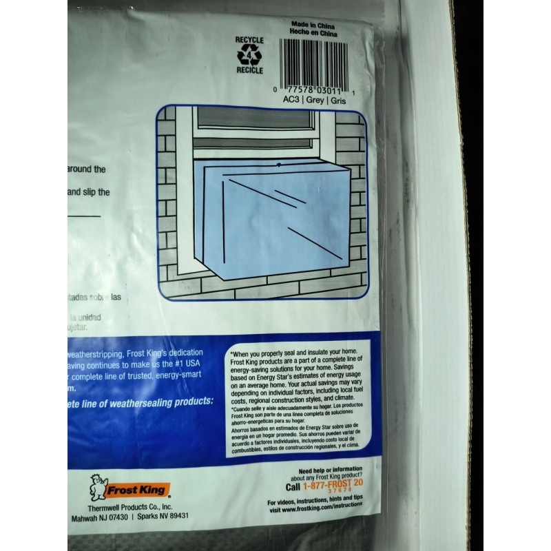 Frost King 27 X 18" X 22" Window Air Conditioner