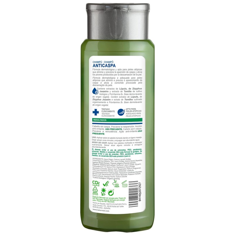 Natural Aleza Y Vida Anti-Dandruff Shampoo Sensitive 300 ml