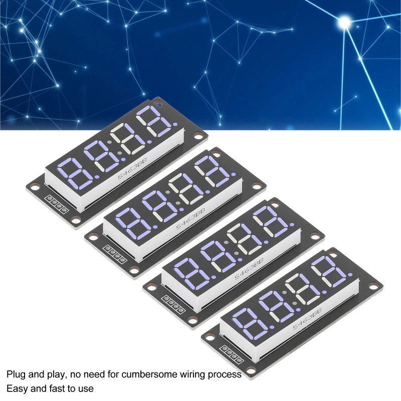 4 Set 4 Digit Digital Tube LED Display Board 7