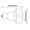 TWDRTDD Indoor/Outdoor Light Control Socket with Photocell,Automatic Dusk to Dawn