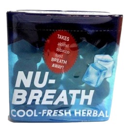 Nu-Breath Full Box of 12 Herbal Breath Fresheners Nubreath Mints New Packaging