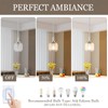 Osimir Brushed Nickel Pendant Lights Kitchen Island, 1-Light 5.9" Modern
