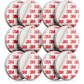 deleyCON deleyCON 6X Magnetbefestigung fr Rauchmelder Magnethalter Feuermelder Selbstklebende Magnethalterung Klebefl?che 65mm Durchmesser