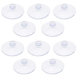 Litoexpe 10 Pieces Clear Suction Cups Without Hooks Without Holes, Small Professional Strength Sucker Pads for Home Decoration and Organization, 0.8 Inch/20mm