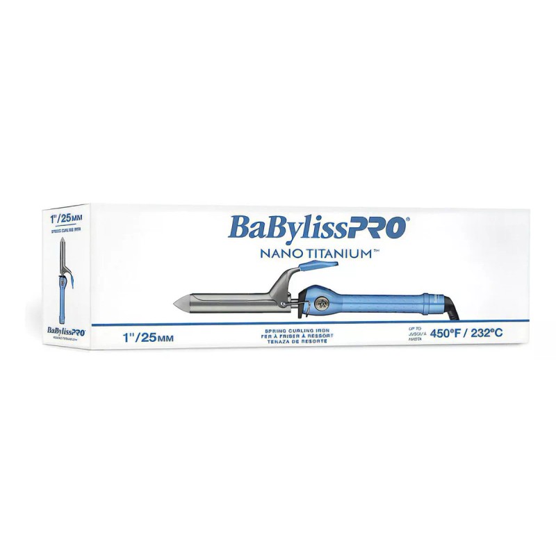 BaByliss Tenaza Rizadora Barril Recto 1 Babyliss Linea Nano Titanium