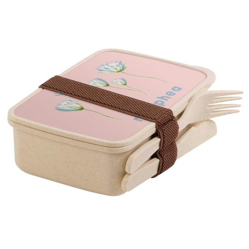 Fabulous Lunch Box Lunchbox mit Besteck, Rosa – Nymphea Seerose