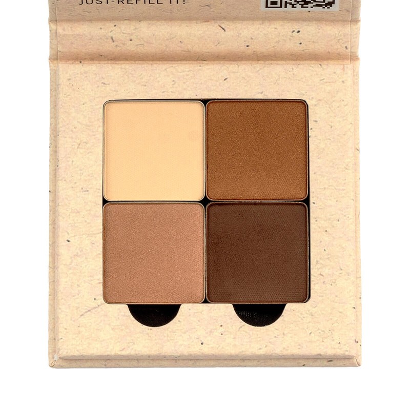 Benecos Natural Quattro Eyeshadow, Coffee & Cream 4.8g