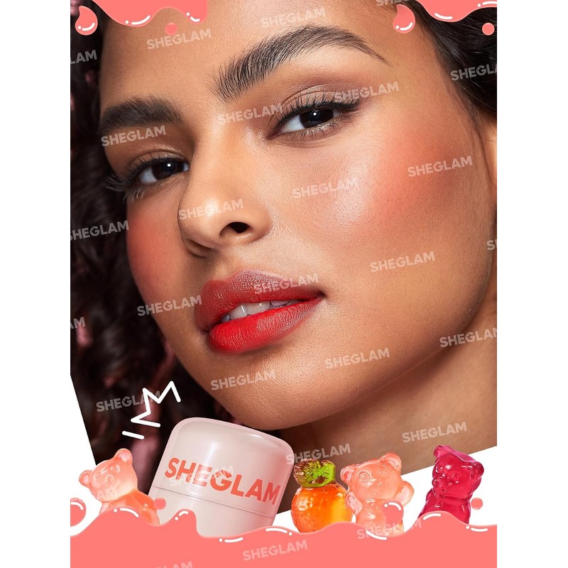SHEGLAM Jelly-Licious Hydrating Lip and Blush Tint (Ahoy, Pequeño)