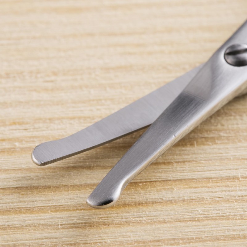 Kai Corporation KQ3114 Safety Scissors, Round Tip, Resin Ring, Nose