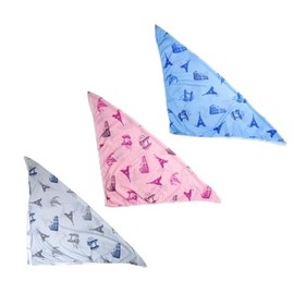 SCAVOR Cooling Hankerchief Bandana Cool Scarf Neck Wrap for Running Fishing Hiking Riding - No More Sweat Fast Dry Extreme Soft Skin Touch Feeling Fabric 3Pack-Euro