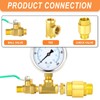 GASHER 1PCS Brass Check Valve DN20 1" Female and Male