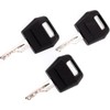 3 Pcs Black Ignition Keys Replacement Key for Case IH