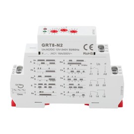 Multifunctional Time Relay LED Indicator Rail Mounting Flame Retardant Delay Relay C for Industry