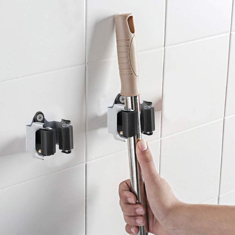 CooFel Broom Holder Wall Mount 10 Pack Heavy Duty Metal