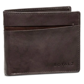 ROYALZ 'Nashville' Vintage Leder Brieftasche Herren mit RFID Blocker 7 Kartenfächer Männer Geldbeutel Portmonee, Farbe:Novara Braun