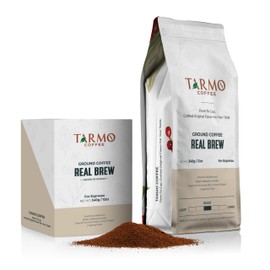 Tarmo Coffee | REAL BREW - Low Acid Ground Coffee, Vietnamese Coffee, Premium Arabica Coffee, Medium Roast Coffee, 12 Oz Bag