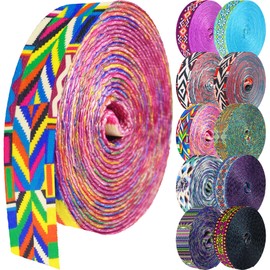 Grosun 1.5 inch Patterned Nylon Webbing Belt Webbing Straps Purse Straps Backpack Straps Nylon Belt for Seatbelt, Bags, Backpacks, Luggage (BB, 3.3 Yards)