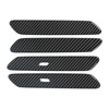 Carbon Fiber Style Door Handle Cover Trim Sticker for Kia