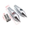 HTTMT MT030-010- Chrome 1" 25mm Spike Billet Handelbar Riser 4"