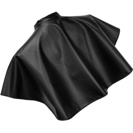 Capa para Teñir el Cabello Delantal de Maquillaje Reutilizable 1 Pieza Cuero Negro Mantiene la Ropa Limpia para Uso en Casa