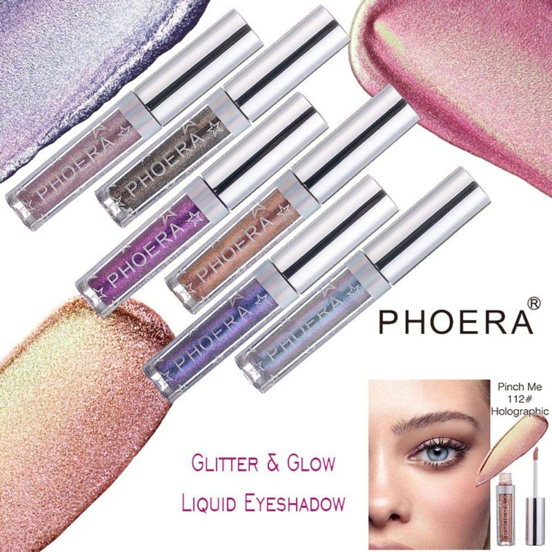 Coalitione Liquid Eyeshadow 12 Colors Long Lasting Waterproof Shining Shimmer