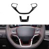 Korlot Carbon Fiber Style Interior Steering Wheel Cover Trim Accessories