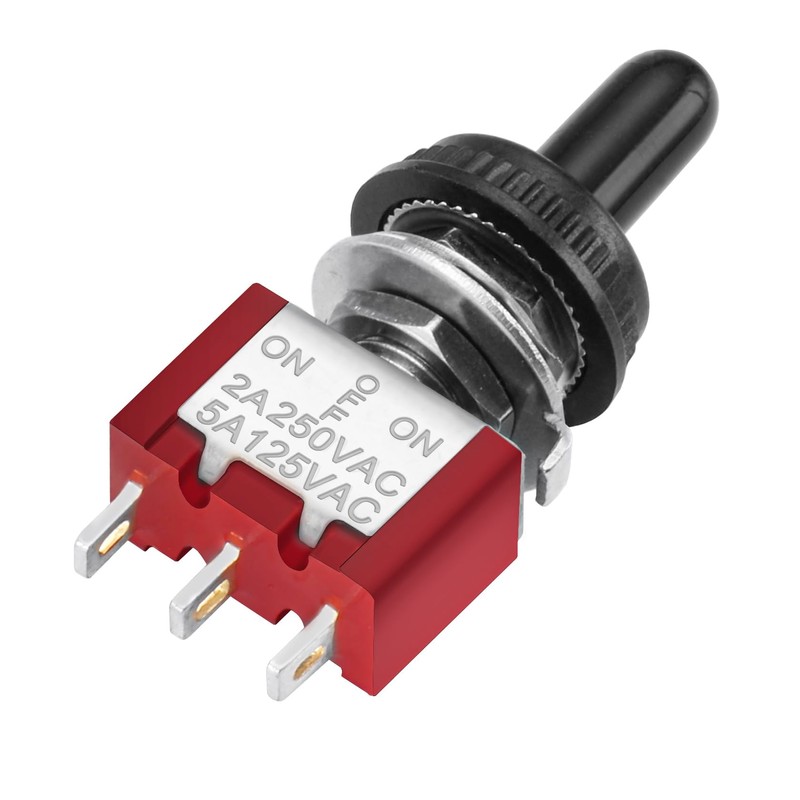 Heschen 5pcs MTS-123 (ON) OFF(ON) SPDT 3 Pin 2A 250V