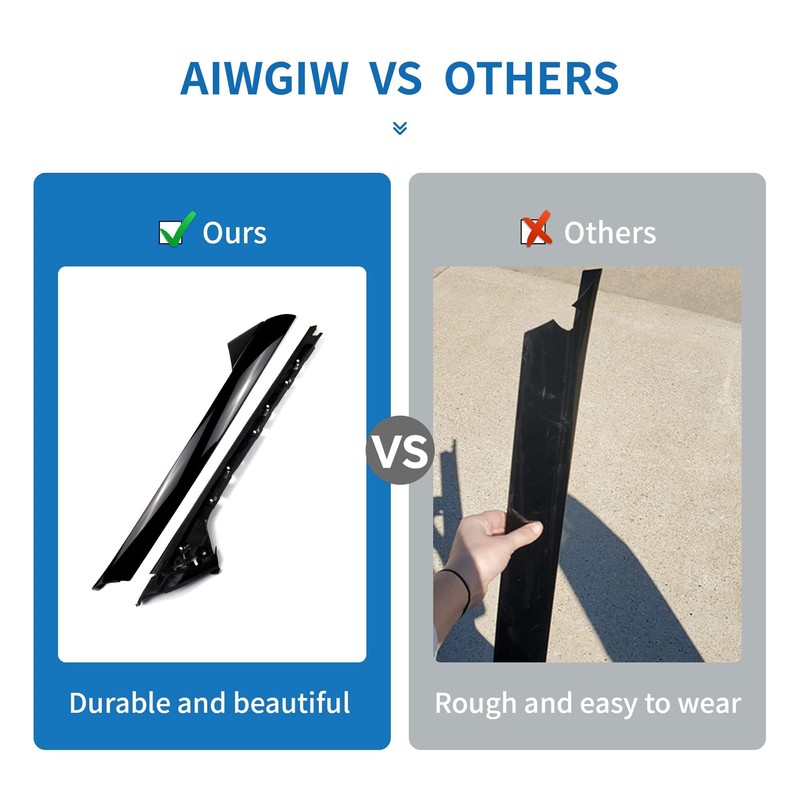 AIWGIW Windshield Pillar Trim Panel Molding Compatible with Ford Explorer