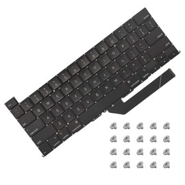 Aokyitzm New US Keyboard with Flex Cable + Screw Kit Replacement for MacBook Pro 16" A2141 Late 2019 EMC 3347 Keyboard