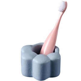WAYUTO Cat Paw Toothbrush Holder Ceramic Toothpaste Stand Makeup Brush Rack Hollow Single Kids Toothbrush Stand Razor Holder Electric Toothbrush Holder for Bathroom Countertop Home Accessories