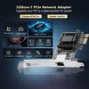 Binardat 5G PCIe Network Adapter, RTL8126 5G/2.5G/1G/100Mbps Ethernet Card RJ45