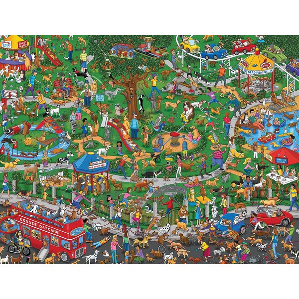 Springbok's 500 Piece Jigsaw Puzzle The Dog Park - Made in USA