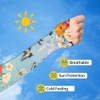 PLIGREAT Gardening Sleeves, Flower and Dragonfly Arm Sleeves Sun Protective