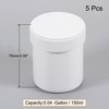 uxcell Empty Plastic Paint Pail 0.04 -Gallon/150mL Seal Storage Container