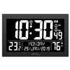 Technoline WS 8017 Radio-Controlled Wall Clock/Table Clock with Temperature, Air