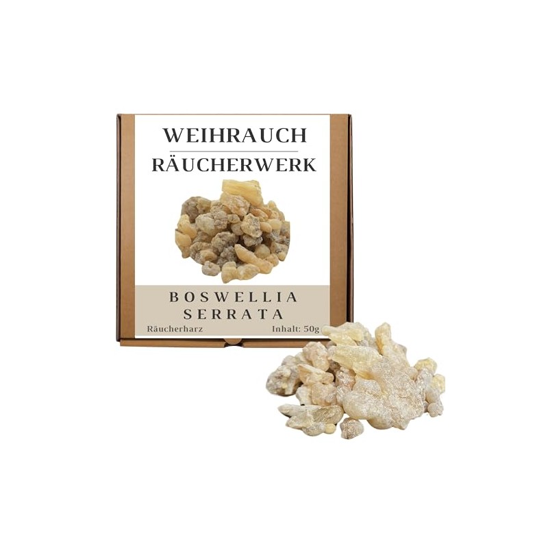 JEEBUTY Boswellia Serrata Incense 50g - 1st Choice, Finest Indian
