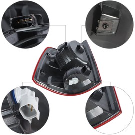 GENRICS Tail Light Assembly Driver and Passenger Side Replacement for 2009-2018 Ram Pickup Truck 55277415AF 55277414AF Taillights Assembly 1500 2500 3500