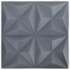 vidaXL Gray Origami 3D Wall Panels - Easy-to-Install Wall Coverings