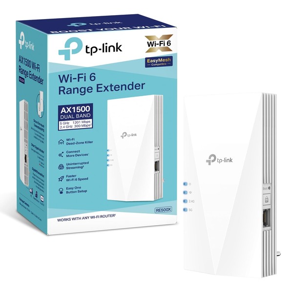 TP-Link RE500X WiFi 6 WLAN Amplifier Repeater AX1500 (Dual Band