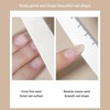 50pcs Washable Reusable Nail File with Scale Professional Home Salon