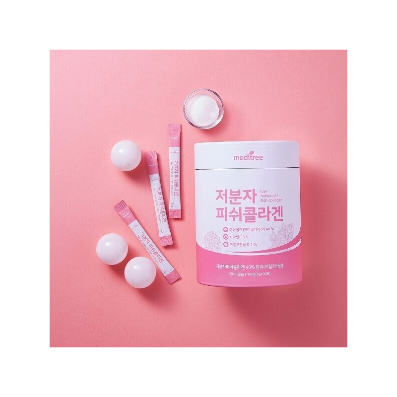 MediTree 메디트리 영국산 비타민C 저분자 피쉬콜라겐 1통 90포(3개월분) Meditree UK