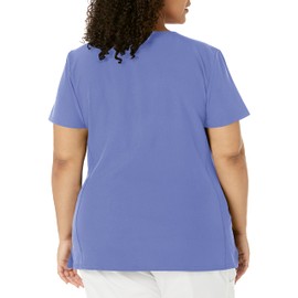 HeartSoul Break On Through Women Scrubs Top Shaped V-Neck 20710, M, Ciel