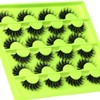 Veleasha Lashes Cat Eye Eyelashes 12 Pairs D Curl Fluffy